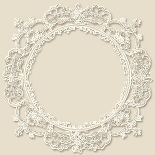 复古蕾丝圆形框架
