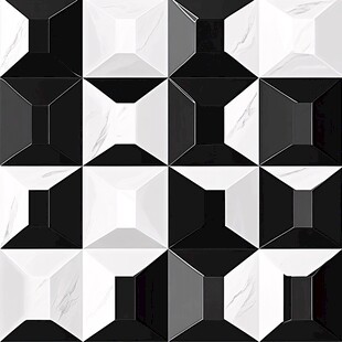黑白几何图案