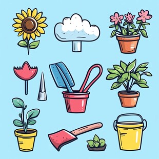 园艺必备工具与植物