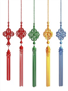 中国传统结绳艺术之五彩斑斓的穗子