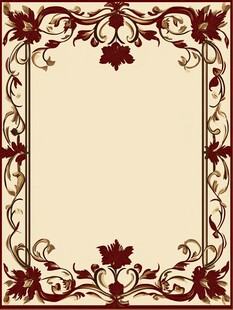 古典风格花卉边框设计