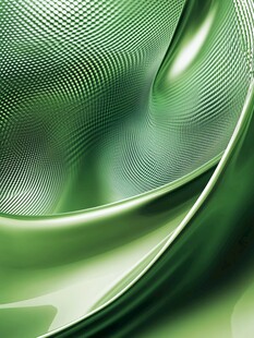 绿色波浪网纹抽象图案