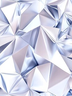 金属质感的抽象几何图形