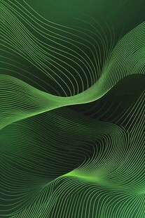 抽象的绿色波浪线