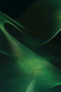 抽象的绿色波浪