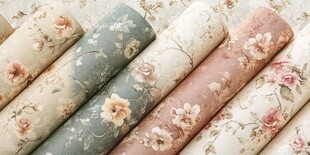 复古花卉墙纸系列
