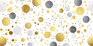 金色与灰色圆点图案