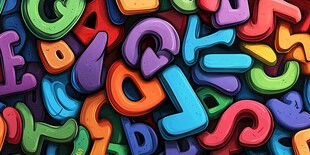 多彩字母的混乱之美