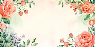 水彩花卉背景