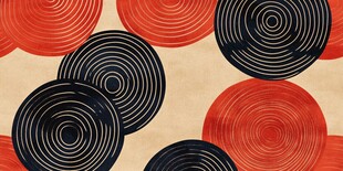 同心圆抽象图案