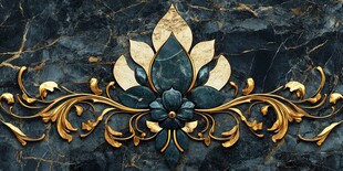 巴洛克风格金色装饰元素