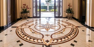 豪华大理石地板设计