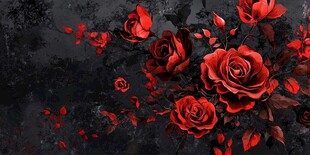 黑暗中的红玫瑰