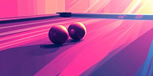 抽象的台球桌场景