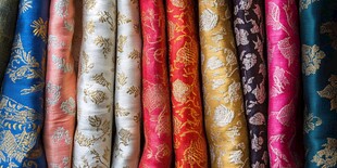 五彩缤纷的织物图案