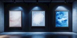 抽象艺术三联画