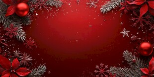 红色圣诞背景