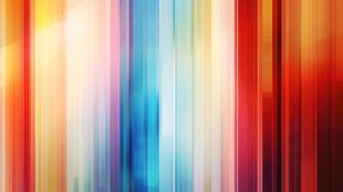 多彩条纹抽象画