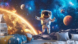 宇宙漫步的宇航员