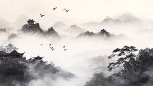 山水画中的中国风景