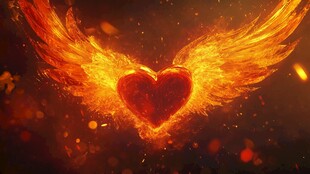 燃烧的心脏与翅膀