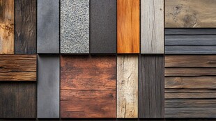 自然纹理的拼贴画