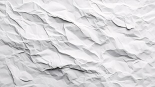 皱褶的白色纸张纹理