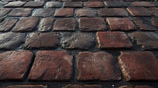 古老的砖石路面