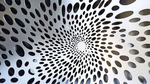 金属圆孔纹理背景