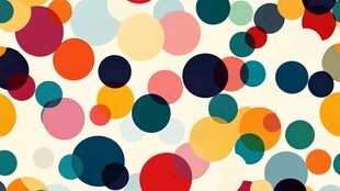 五彩斑斓的圆圈