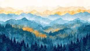 山脉的宁静之美