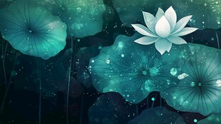 夜幕下的荷塘之谜