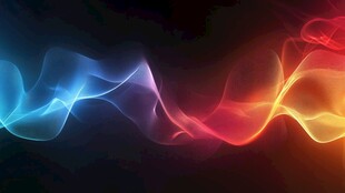 多彩烟雾波纹抽象图案