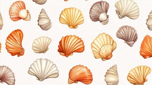 彩色贝壳图案