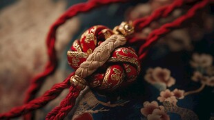 红绳金纹 中国传统结扣
