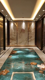 豪华大厅的艺术之旅