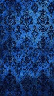 皇家蓝色复古花纹背景