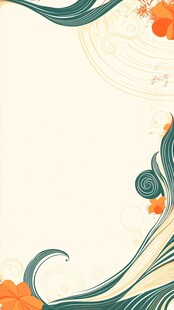 波浪与花卉的交响曲