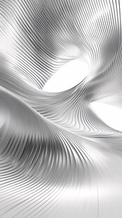 抽象波浪金属表面