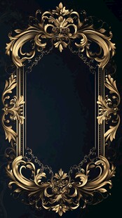 金色巴洛克风格框架