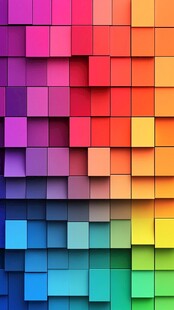 多彩方块艺术