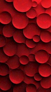 红色圆形抽象图案