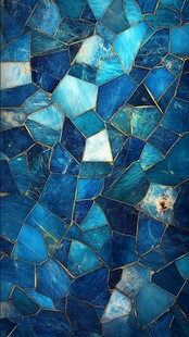 抽象的蓝色瓷砖艺术