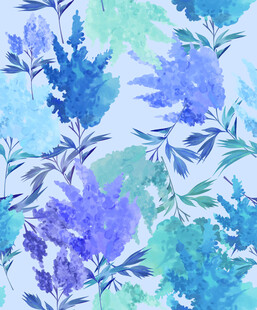 抽像  薰衣草  手绘