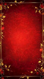 奢华红金背景