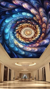 天花板的宇宙漩涡