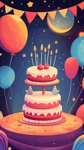 生日派对的欢乐时刻