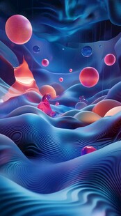 抽象的数字景观