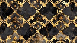 奢华大理石纹理金色装饰