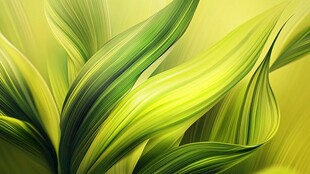 绿色抽象波浪